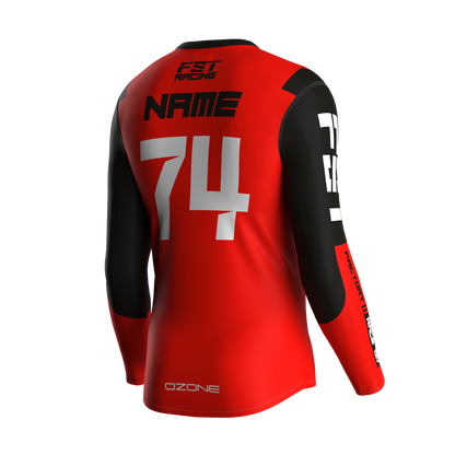 MX jersey slim fit NEON red