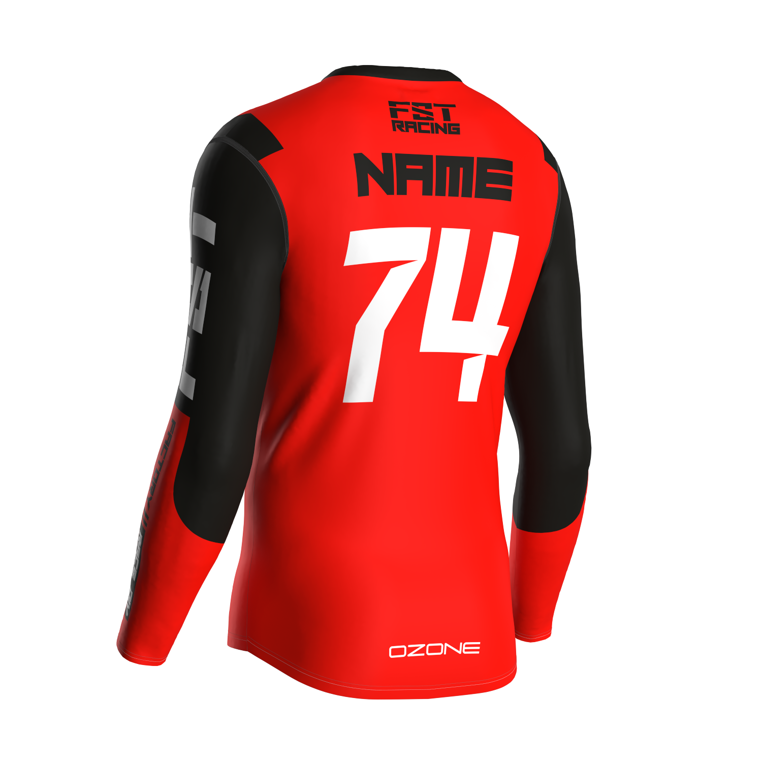 MX jersey slim fit NEON red