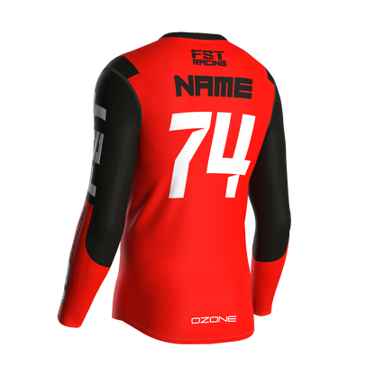 MX jersey slim fit NEON red