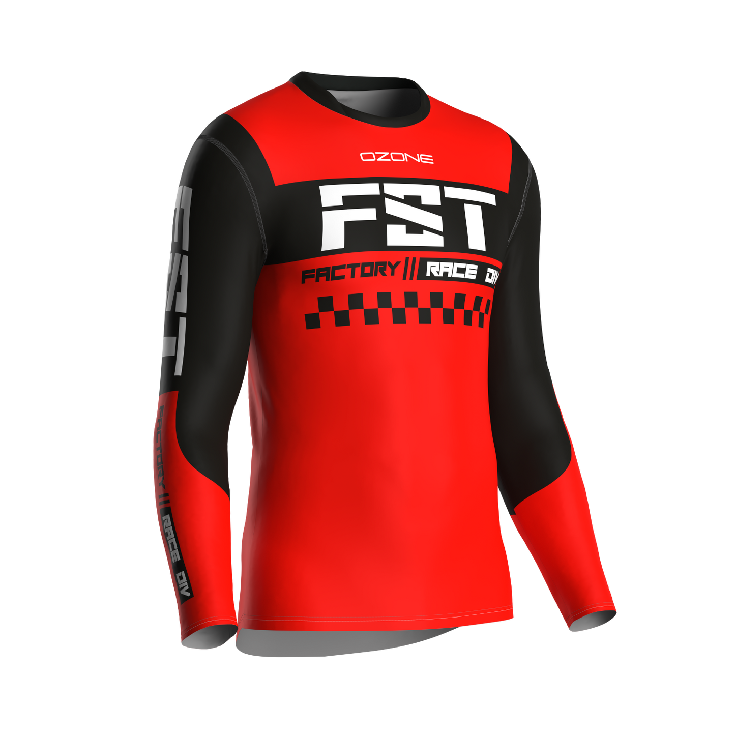 MX jersey slim fit NEON red