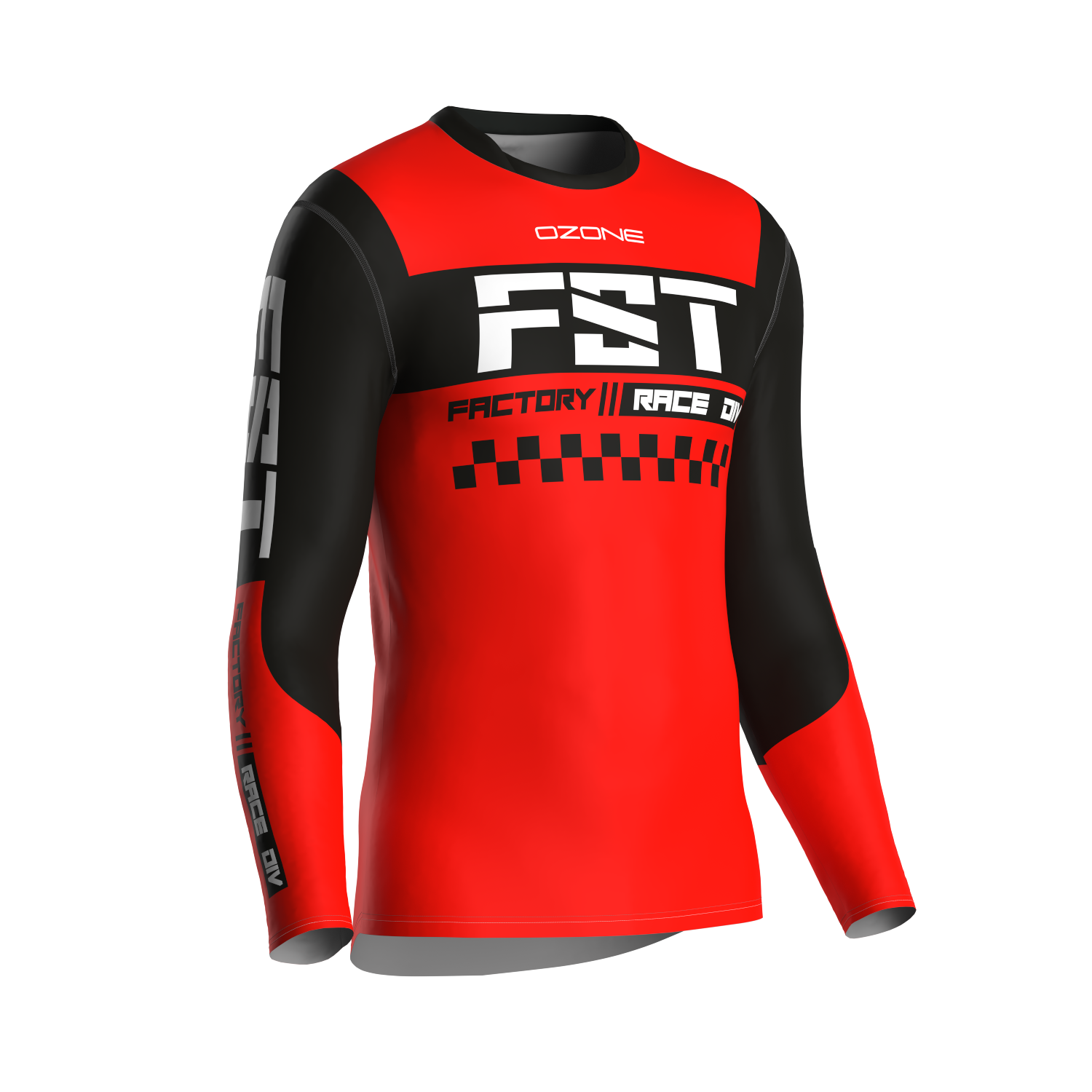 MX jersey slim fit NEON red