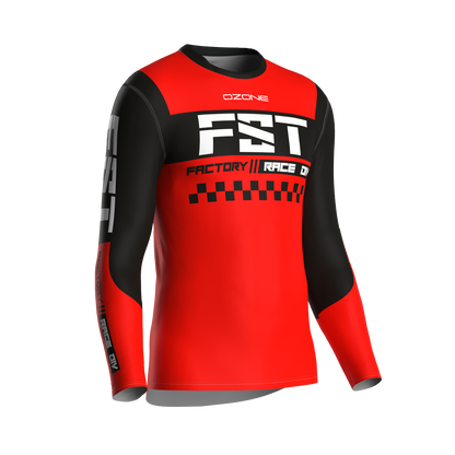 MX jersey slim fit NEON red