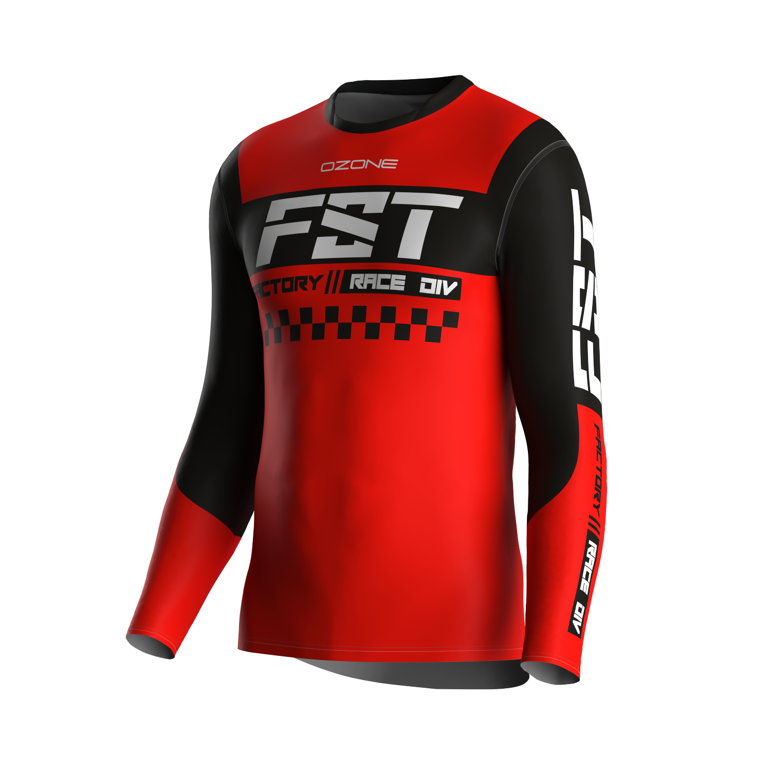 MX jersey slim fit NEON red