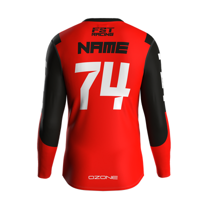 MX jersey slim fit NEON red