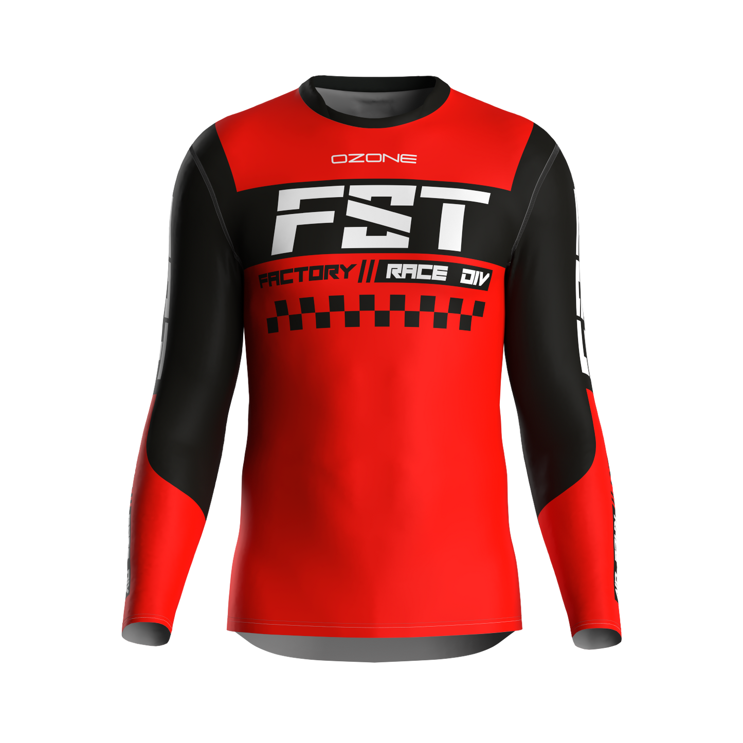 MX jersey slim fit NEON red