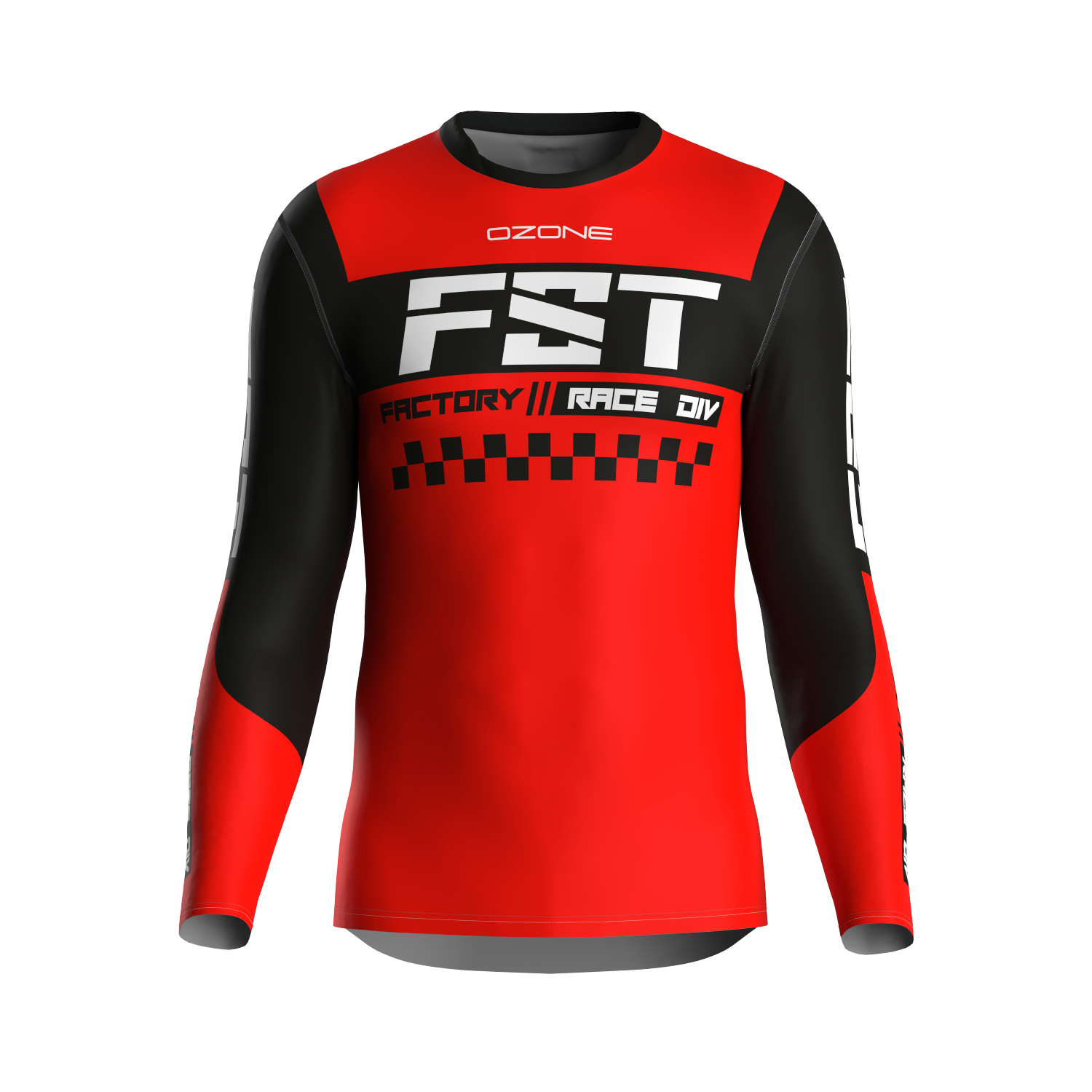 MX jersey slim fit NEON red