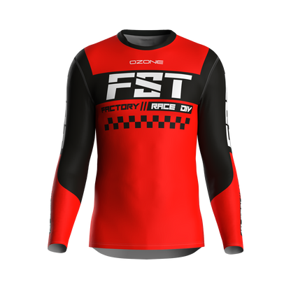 MX jersey slim fit NEON red