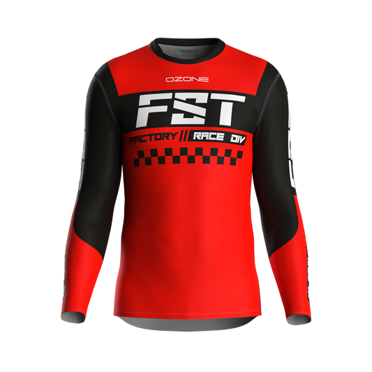 MX jersey slim fit NEON red