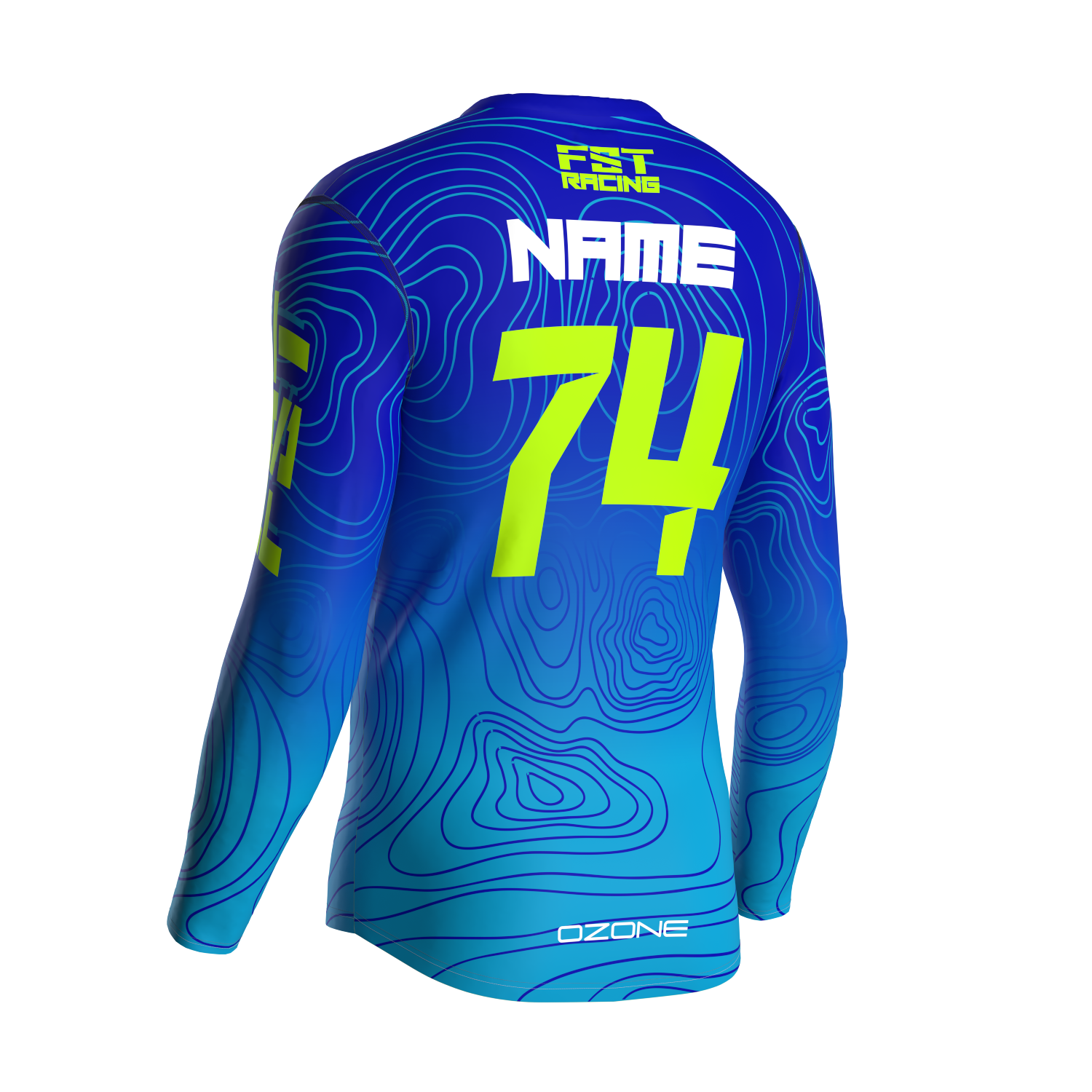 MX jersey slim fit Natureset blue