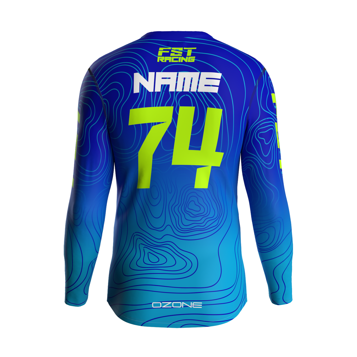 MX jersey slim fit Natureset blue