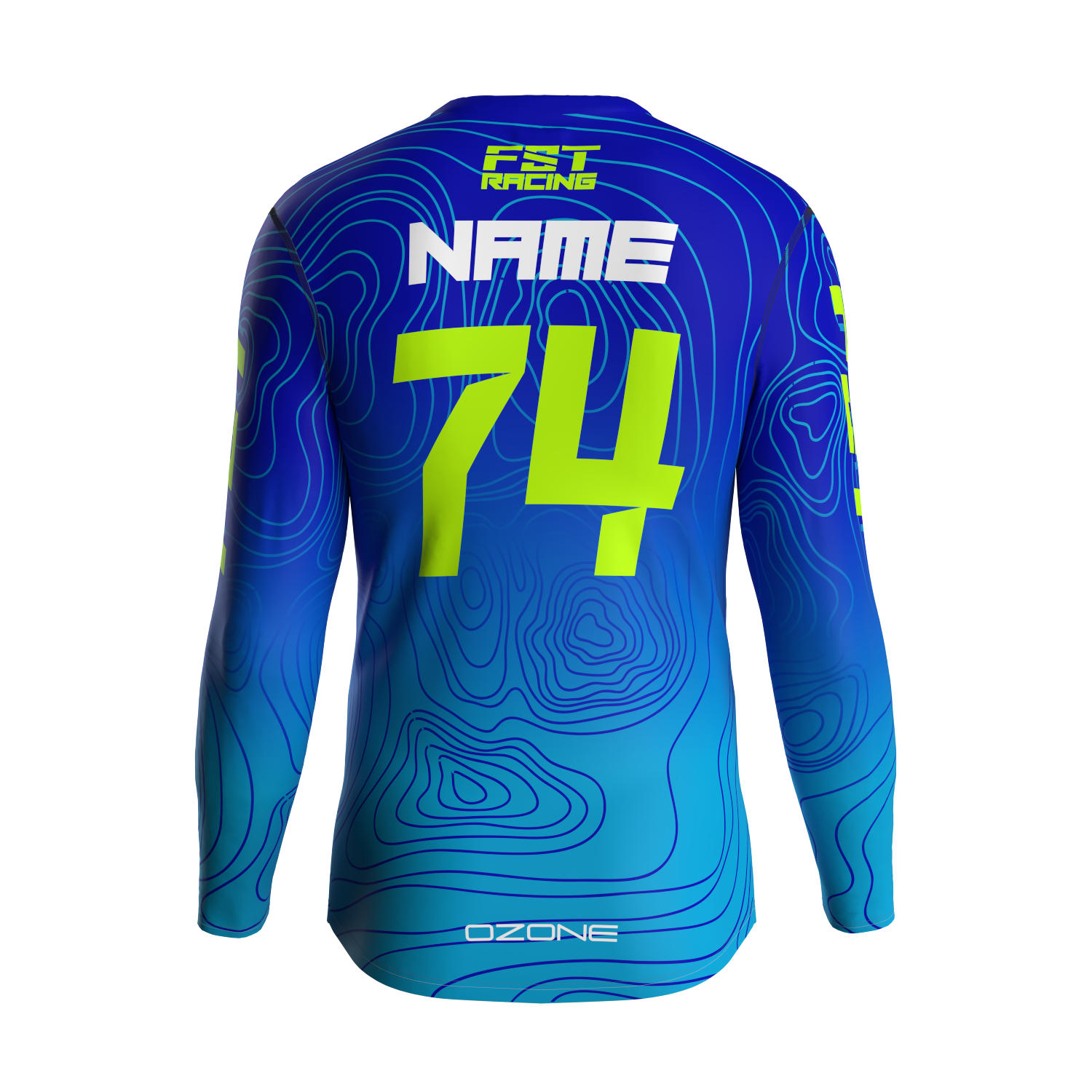 MX jersey slim fit Natureset blue