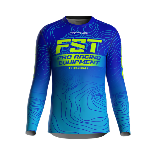 MX jersey slim fit Natureset blue
