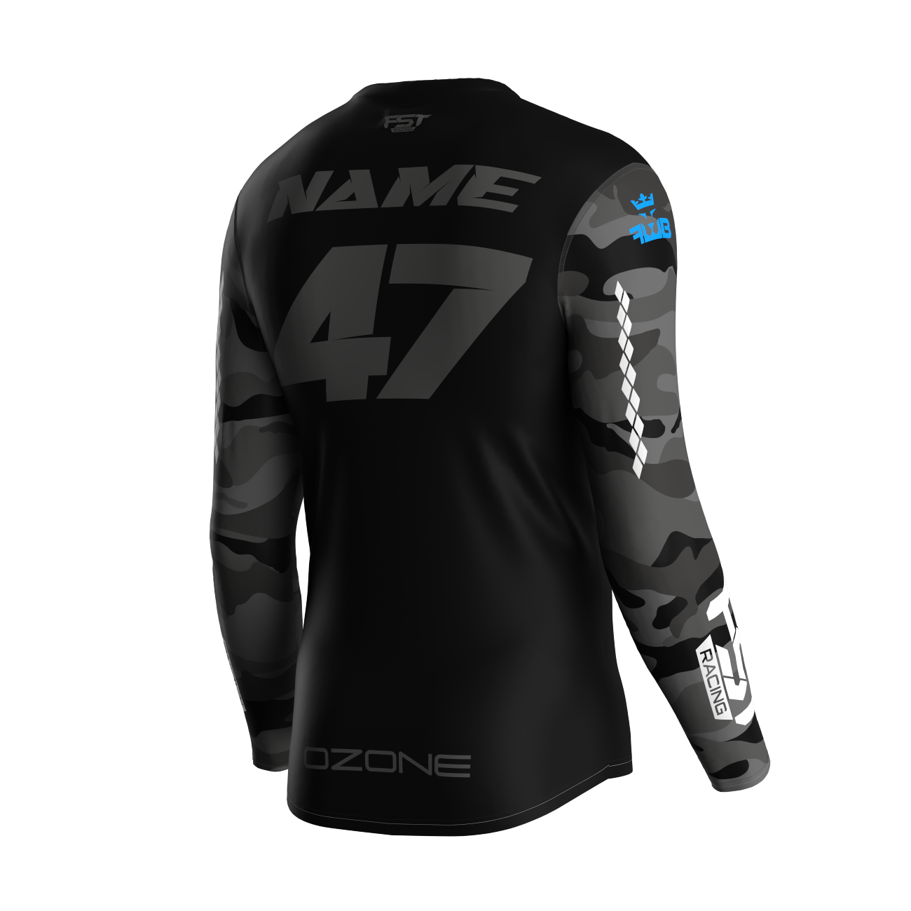 MX jersey slim fit ARMY grey