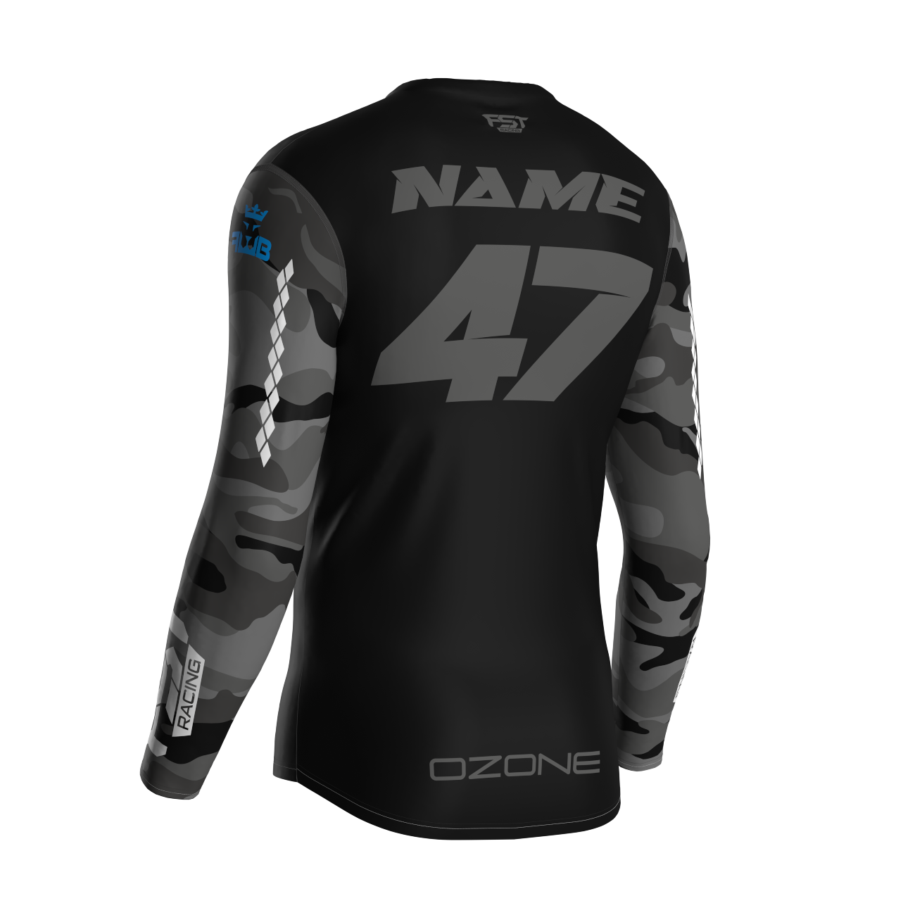 MX jersey slim fit ARMY grey