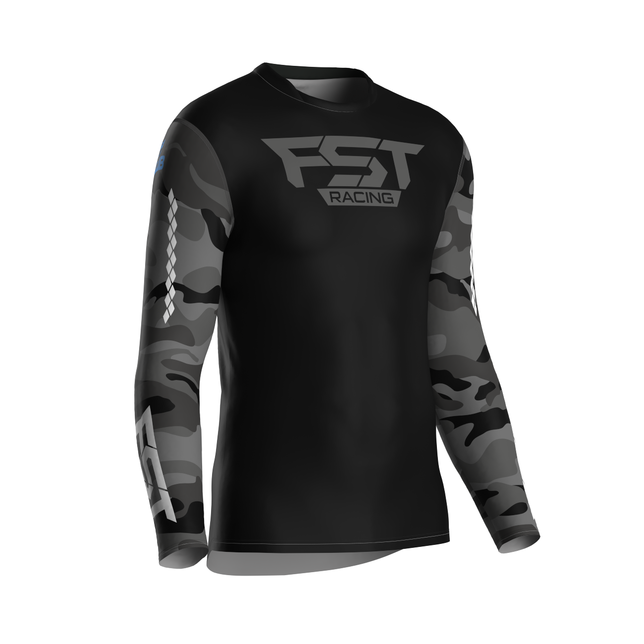 MX jersey slim fit ARMY grey