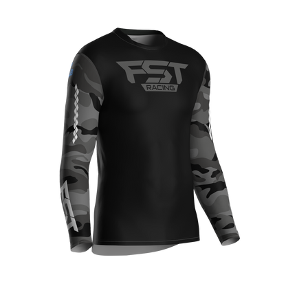 MX jersey slim fit ARMY grey