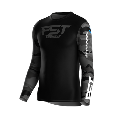 MX jersey slim fit ARMY grey