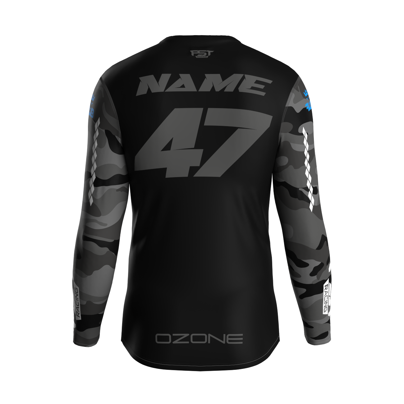 MX jersey slim fit ARMY grey