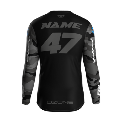 MX jersey slim fit ARMY grey