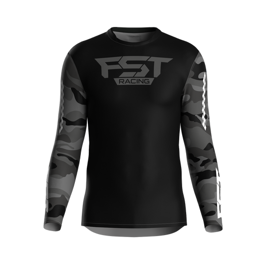 MX jersey slim fit ARMY grey