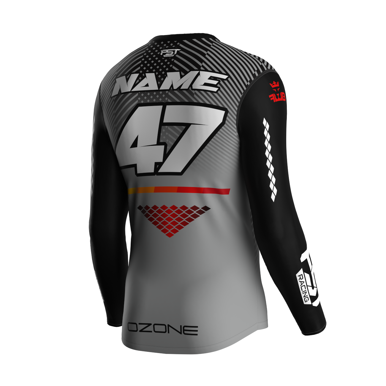 MX jersey slim fit OZONE gray