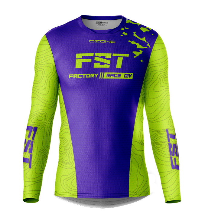 MX jersey slim fit Ozone purple fluo