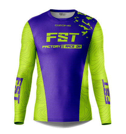 MX jersey slim fit Ozone purple fluo