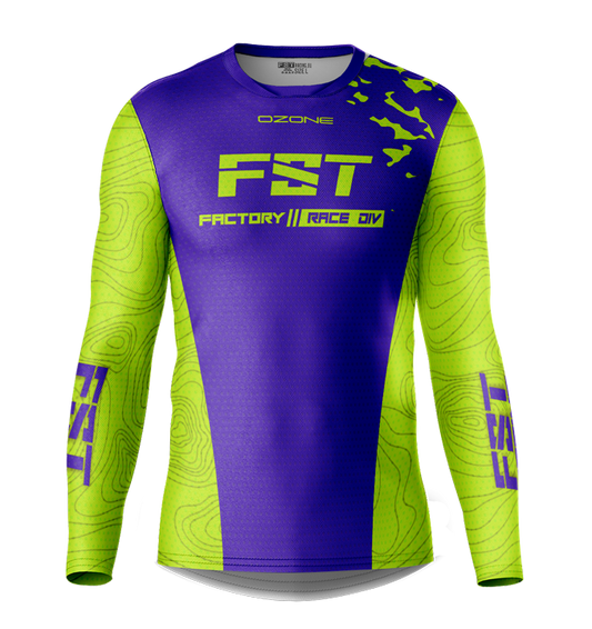 MX jersey slim fit Ozone purple fluo