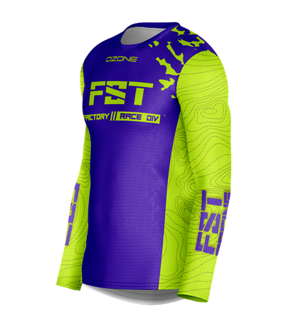 MX jersey slim fit Ozone purple fluo