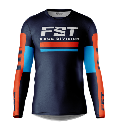 Race Blue/orange Motocross Jersey