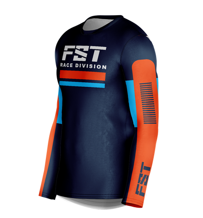 Race Blue/orange Motocross Jersey