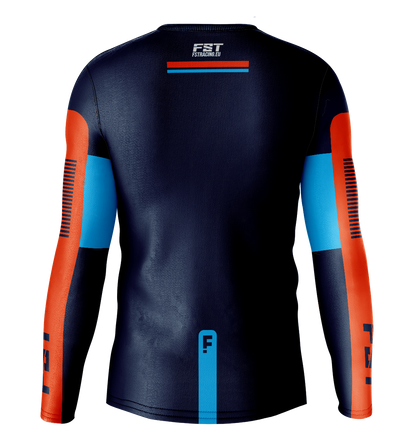 Race Blue/orange Motocross Jersey