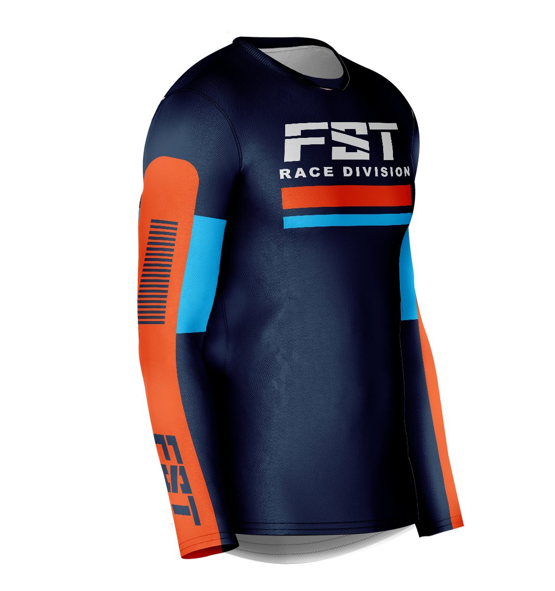 Race Blue/orange Motocross Jersey