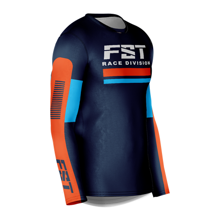 Race Blue/orange Motocross Jersey