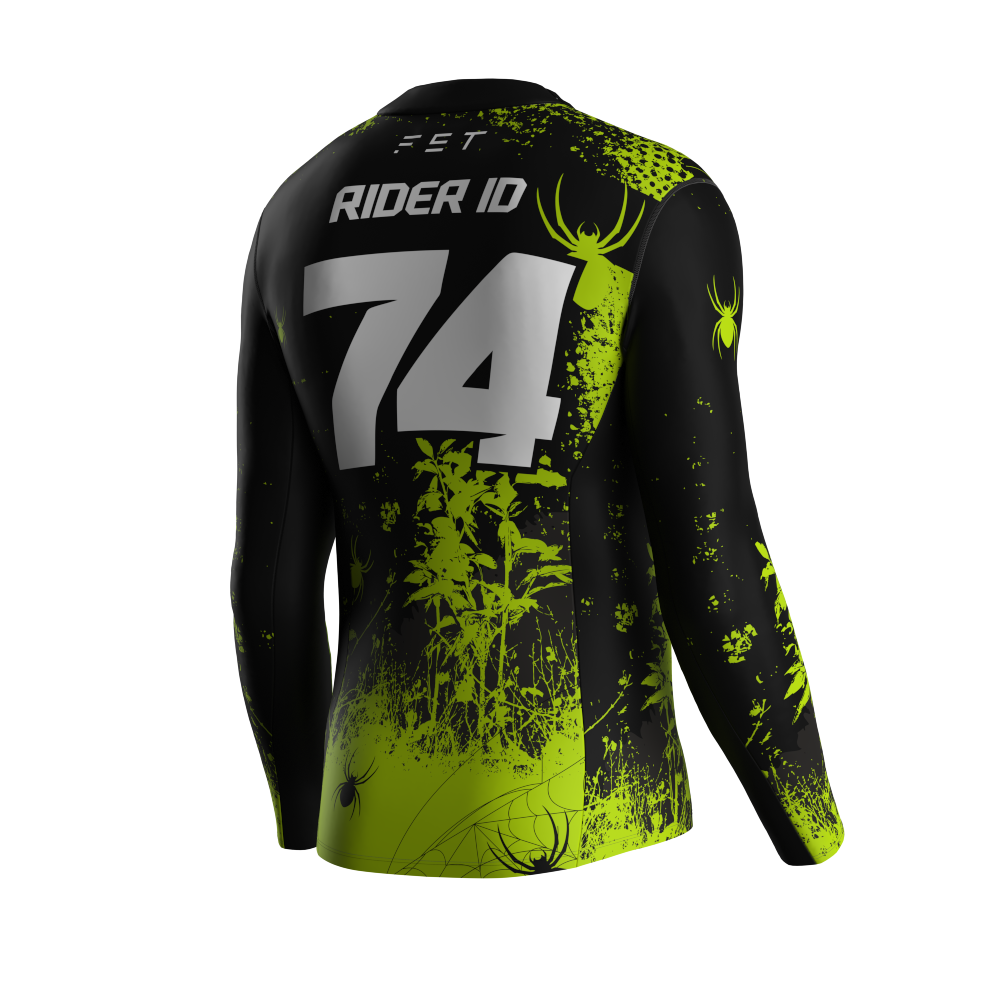 HALLOWEEN SEASON MX JERSEY GREEN - CUSTOM ID