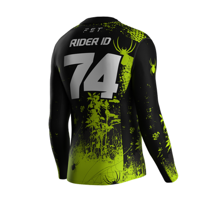 HALLOWEEN SEASON MX JERSEY GREEN - CUSTOM ID