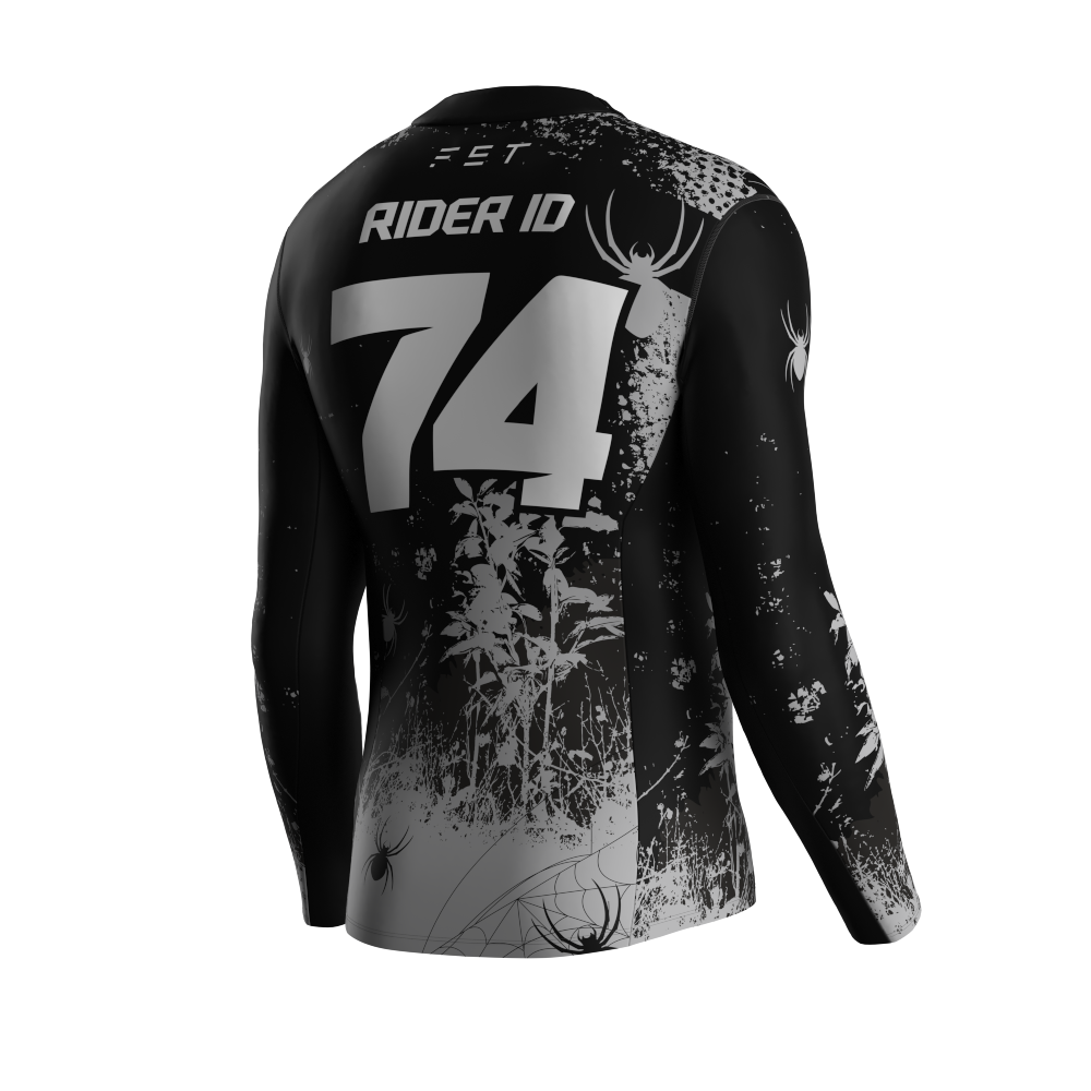 HALLOWEEN SEASON MX JERSEY GRAY - CUSTOM ID