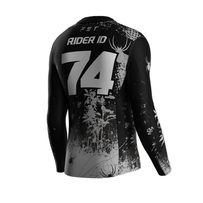 HALLOWEEN SEASON MX JERSEY GRAY - CUSTOM ID