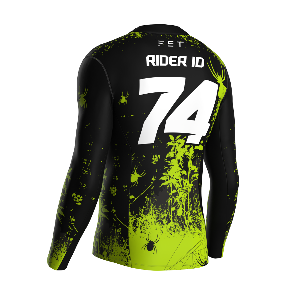HALLOWEEN SEASON MX JERSEY GREEN - CUSTOM ID