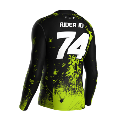 HALLOWEEN SEASON MX JERSEY GREEN - CUSTOM ID