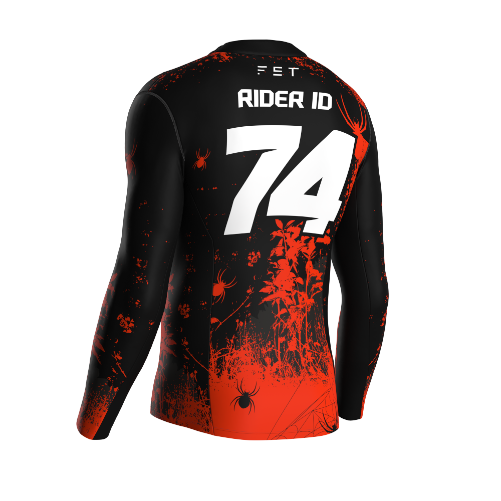HALLOWEEN SEASON MX JERSEY ORANGE - CUSTOM ID