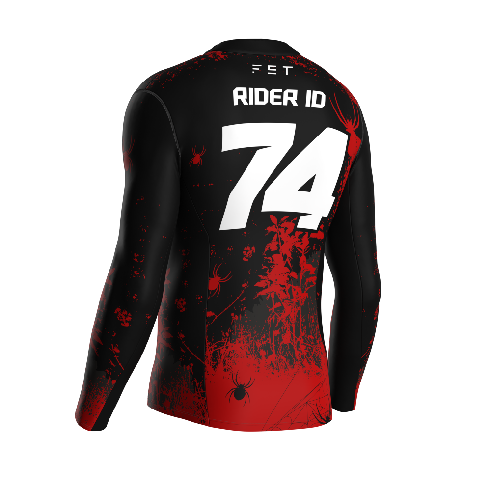 HALLOWEEN SEASON MX JERSEY RED - CUSTOM ID