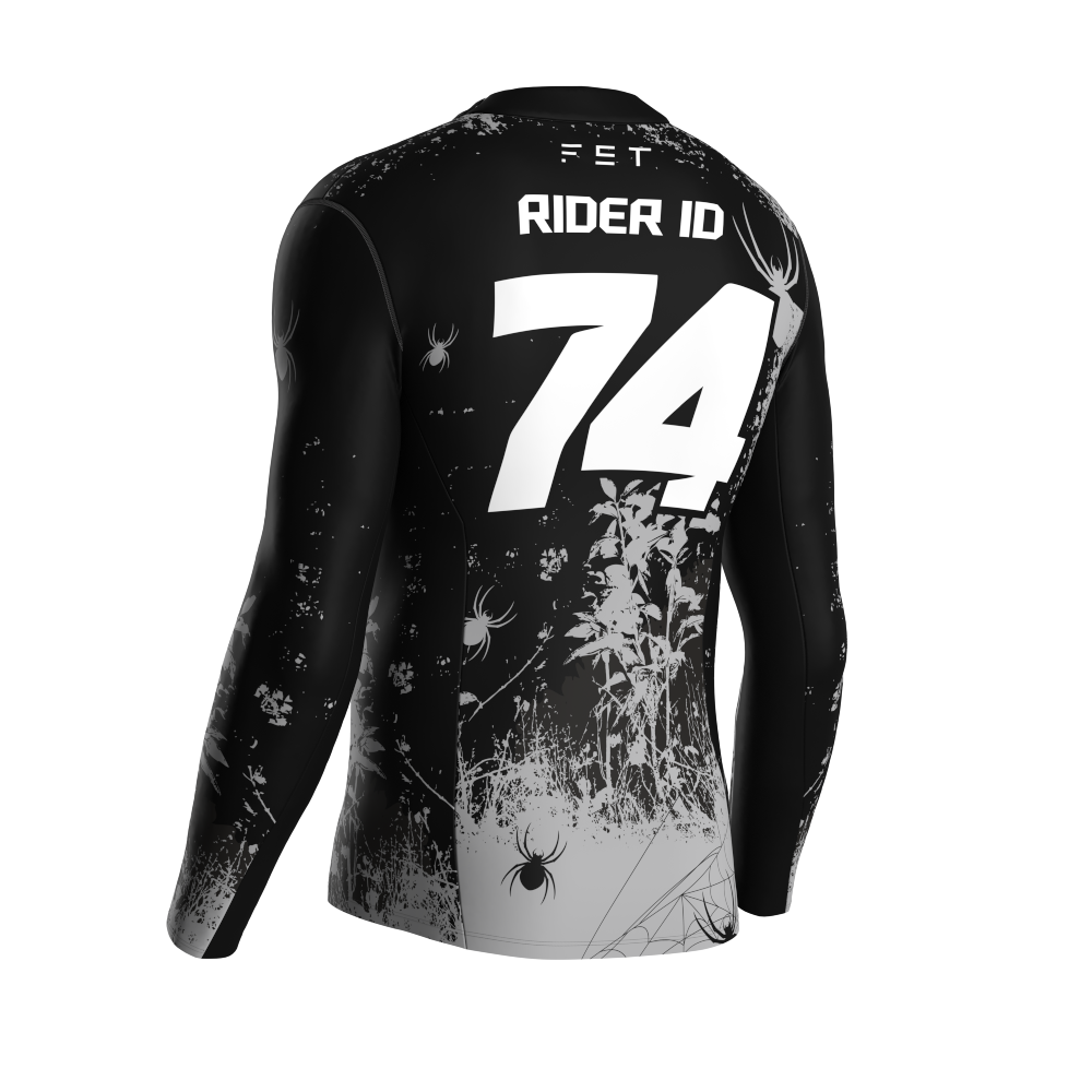 HALLOWEEN SEASON MX JERSEY GRAY - CUSTOM ID
