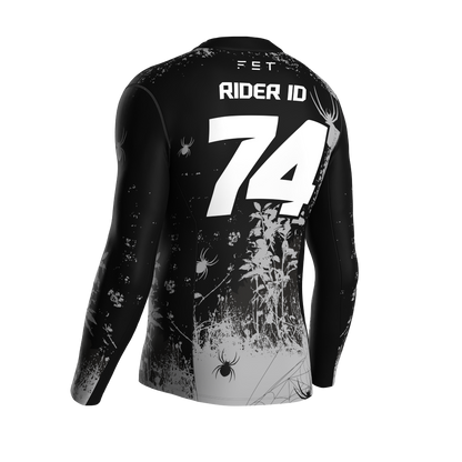 HALLOWEEN SEASON MX JERSEY GRAY - CUSTOM ID