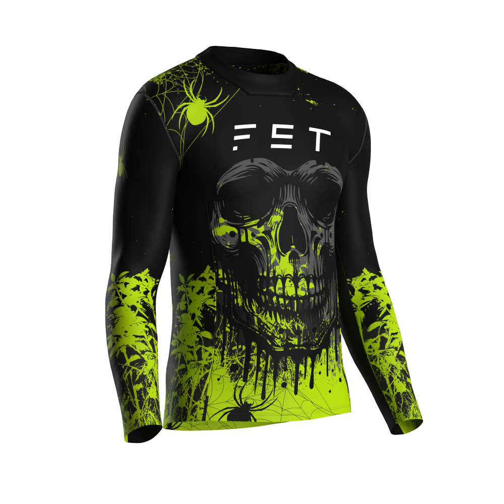 HALLOWEEN SEASON MX JERSEY GREEN - CUSTOM ID