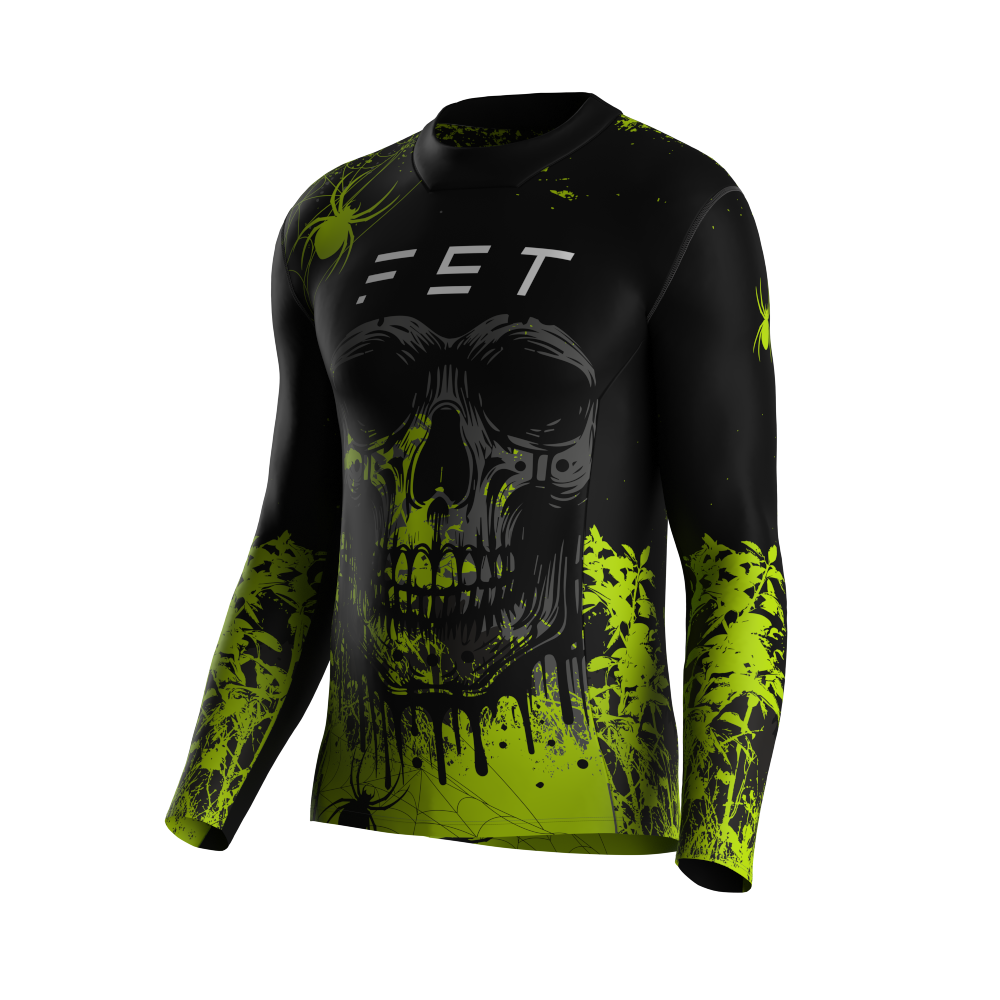 HALLOWEEN SEASON MX JERSEY GREEN - CUSTOM ID