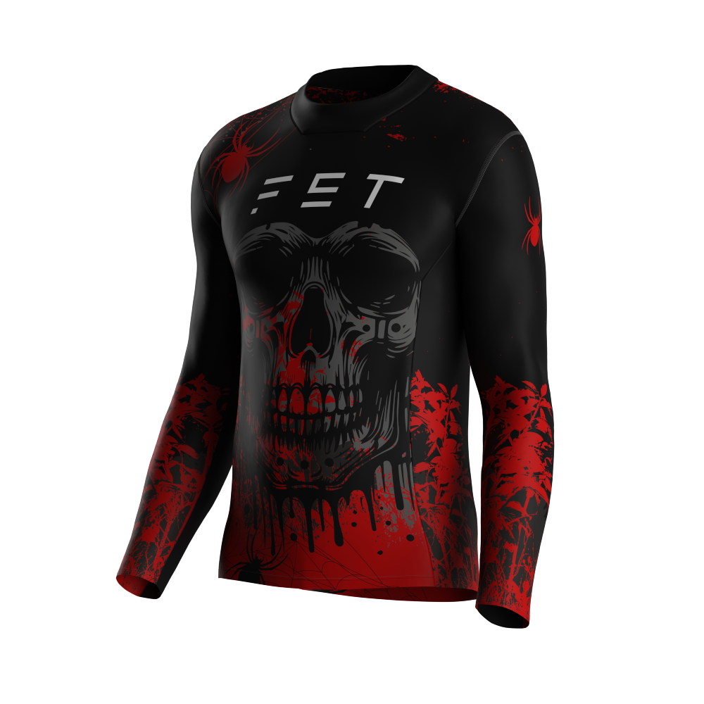 HALLOWEEN SEASON MX JERSEY RED - CUSTOM ID