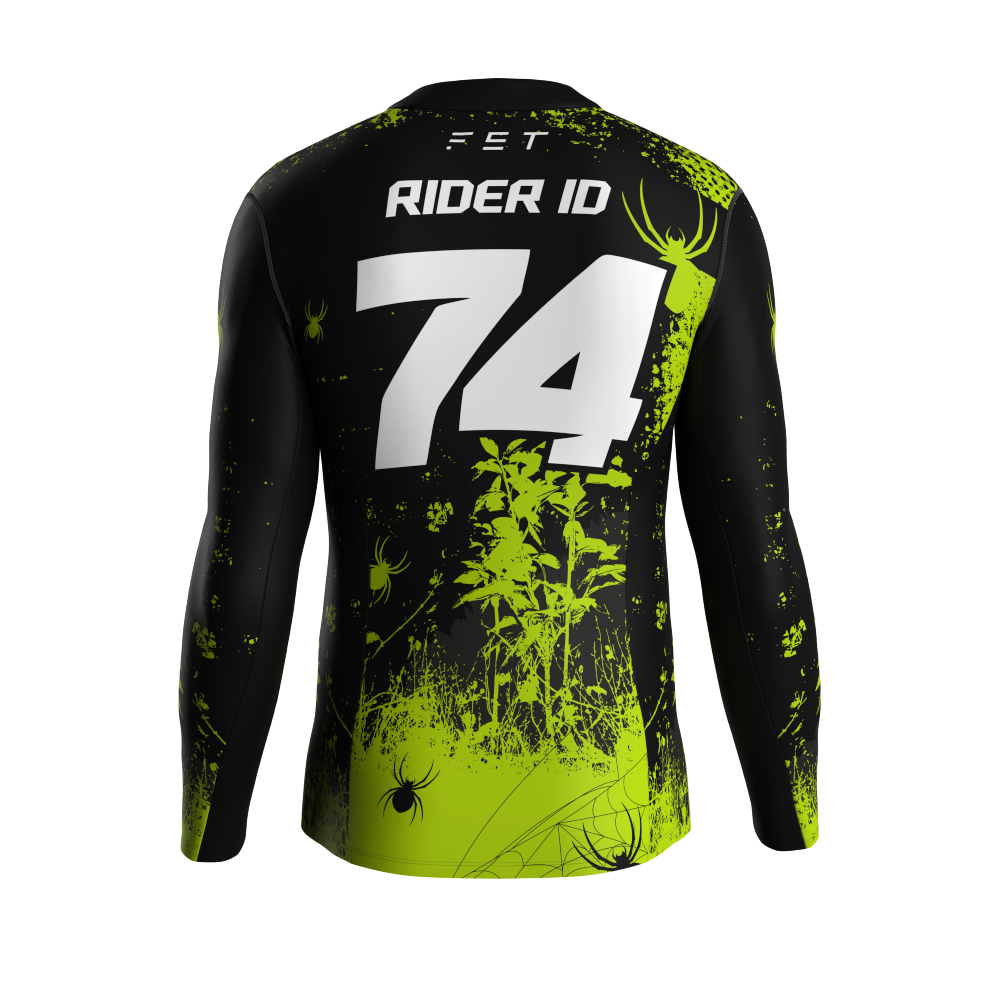 HALLOWEEN SEASON MX JERSEY GREEN - CUSTOM ID