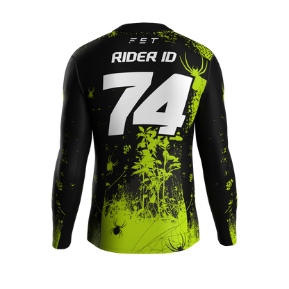 HALLOWEEN SEASON MX JERSEY GREEN - CUSTOM ID