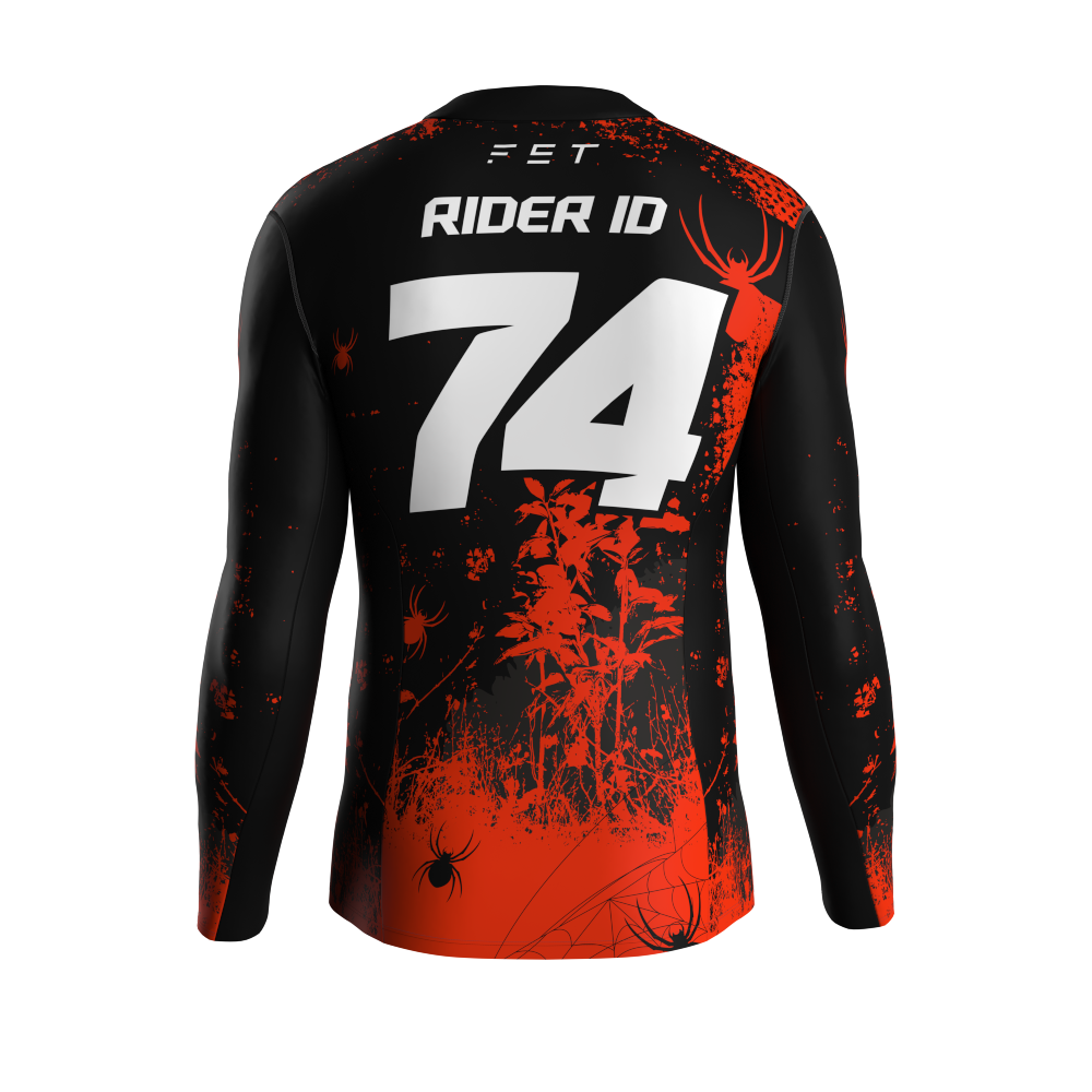 HALLOWEEN SEASON MX JERSEY ORANGE - CUSTOM ID